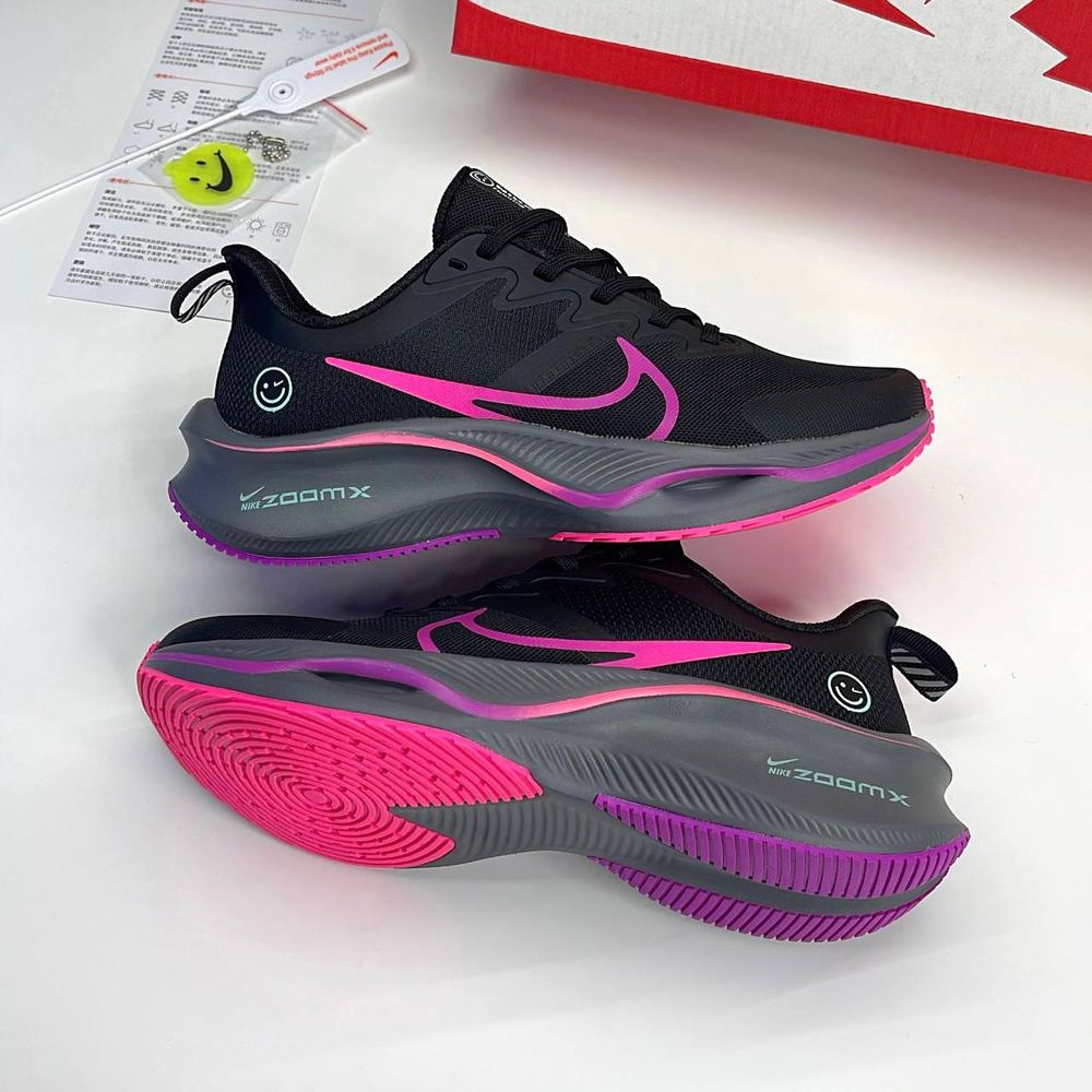 کفش زنانه نایک زوم ایکس طرح لبخند مشکی صورتی Nike ZoomX Smile Black Pink