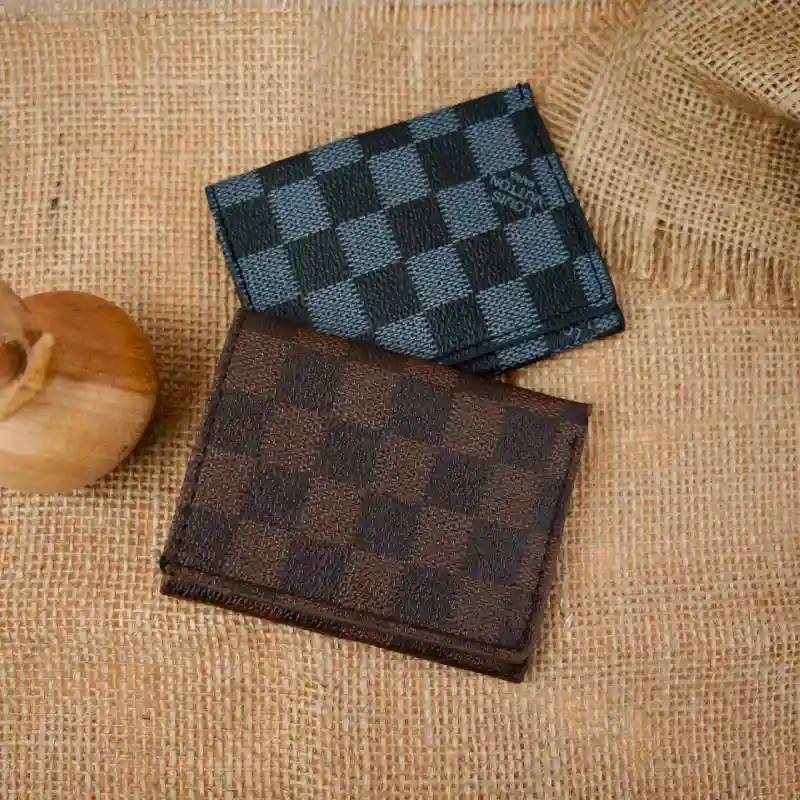 کیف پول سه لت lv چهارخونه 107-33