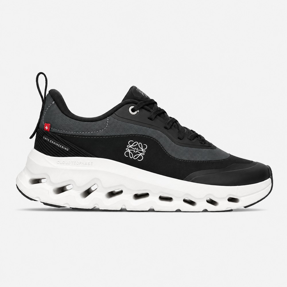 کتونی آن رانینگ مشکی سفید کلودتیلت On Running Cloudtilt 2 LOEWE Black White