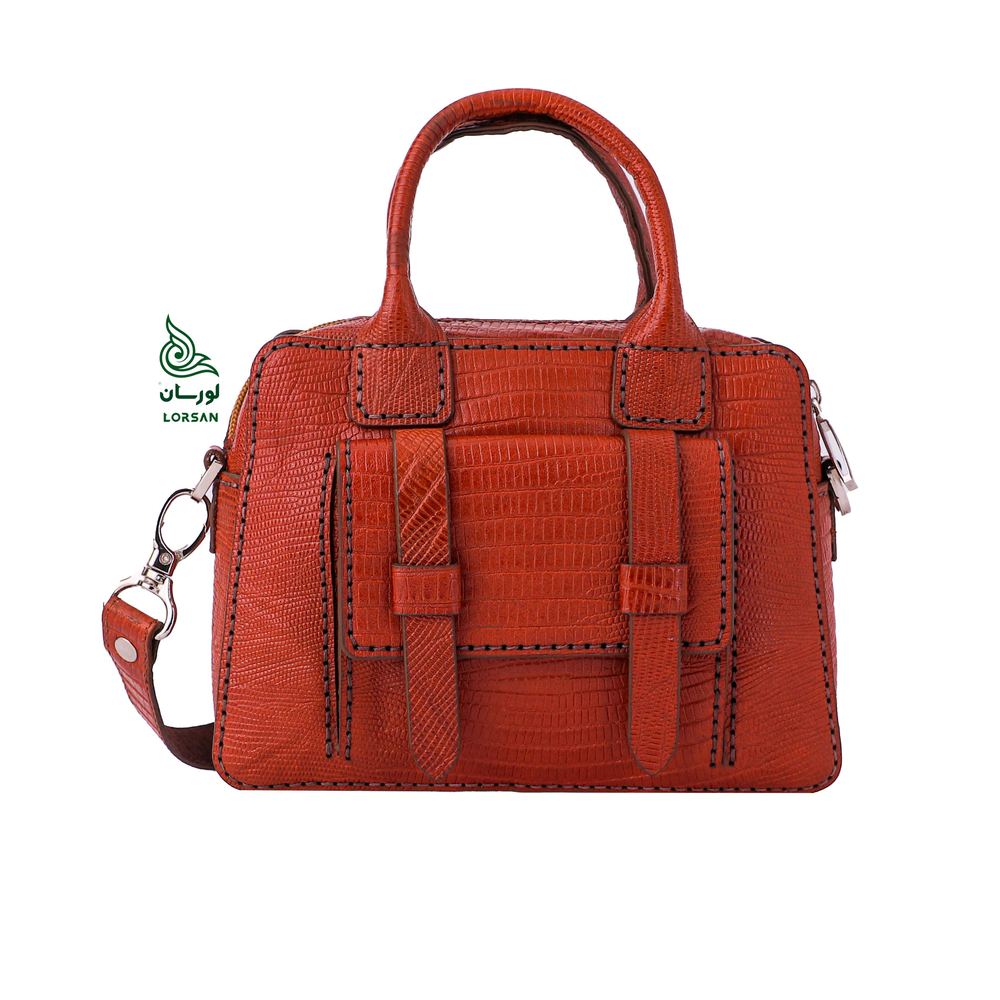 کیف چرمی نسترن عسلی