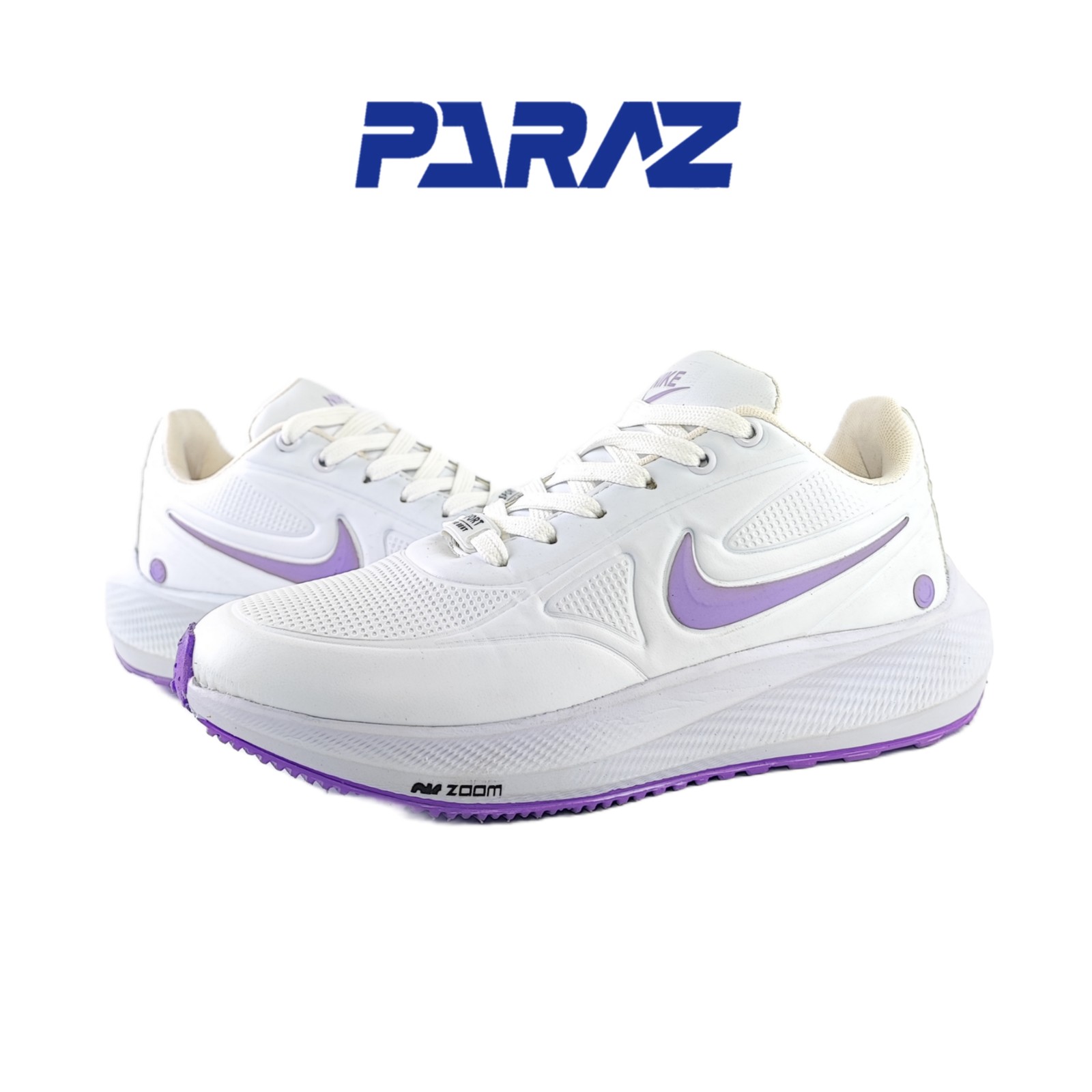 کفش رانینگ زنانه مدل نایکی آسپا nike سفید بنفش کد 52