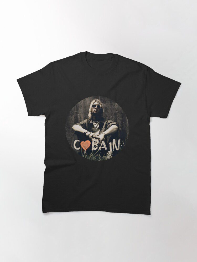 تیشرت nirvana نیروانا Kurt Cobain Grunge Music Icon Tee کد 174571