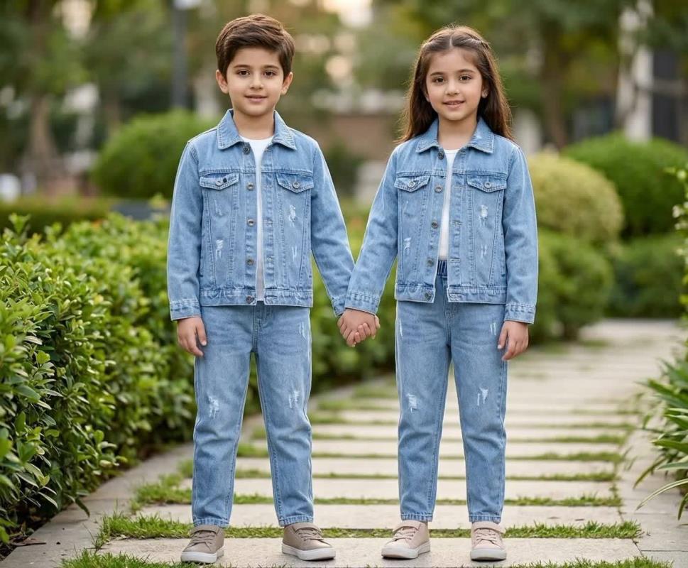 کت شلوار جین اسپرت