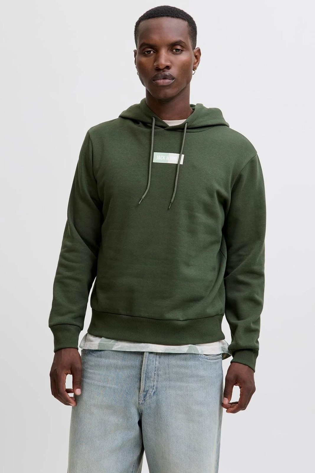 سویشرت اسپرت جک اند جونز مردانه پنبه ای خاکی اسپرت راسته آستین بلند اسپرت | Jack & Jones 12278618-Duffel Bag BD