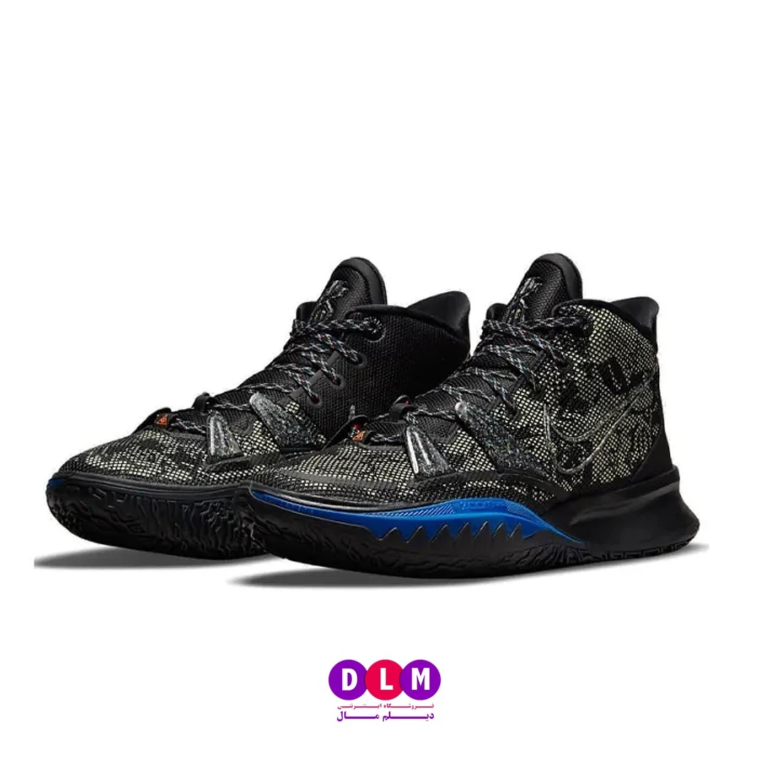کفش بسکتبال کایری 7 مشکی آبی – Nike Kyrie 7 Black University blue