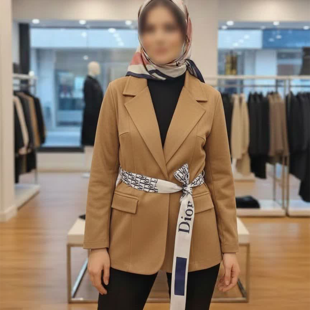 کت جیر دیور زنانه رنگ نسکافه‌ای