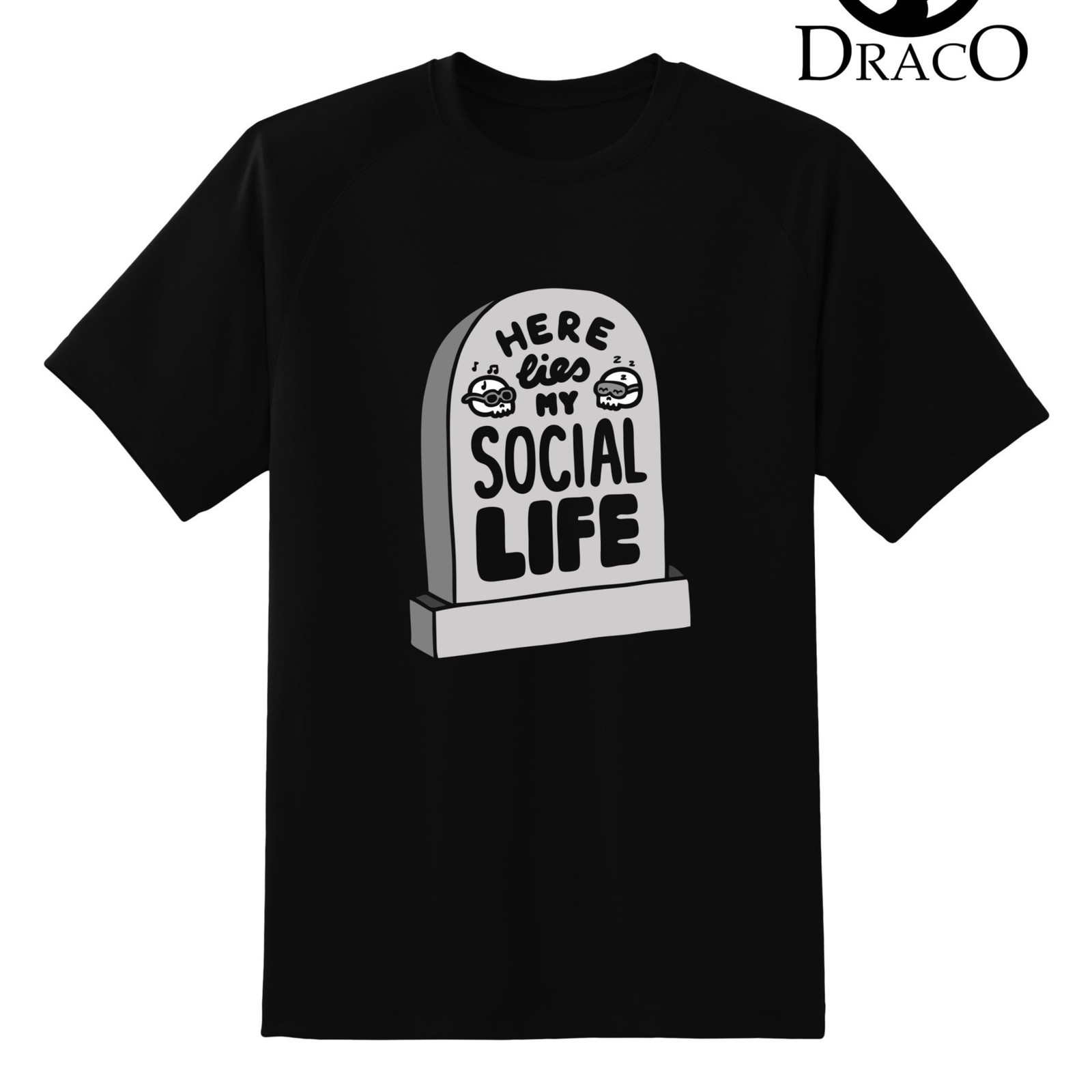 تیشرت Here lies my social life