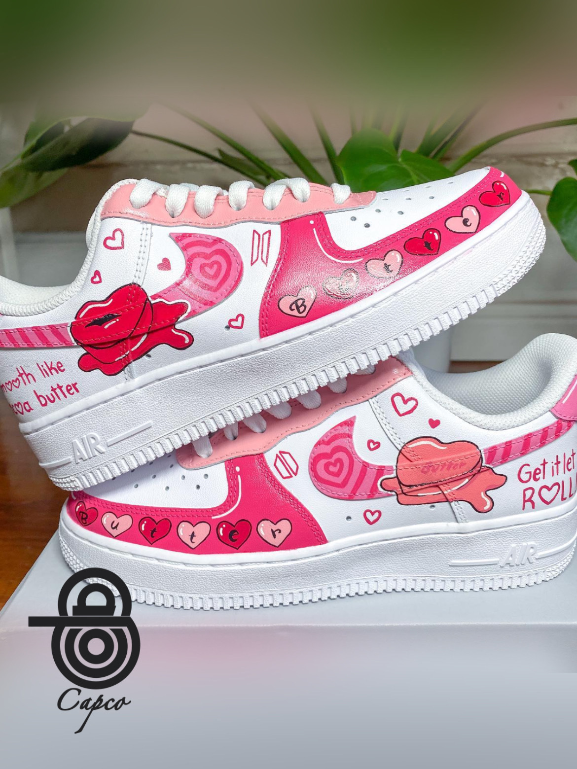 کفش AF1 طرح BTS Pink Butter