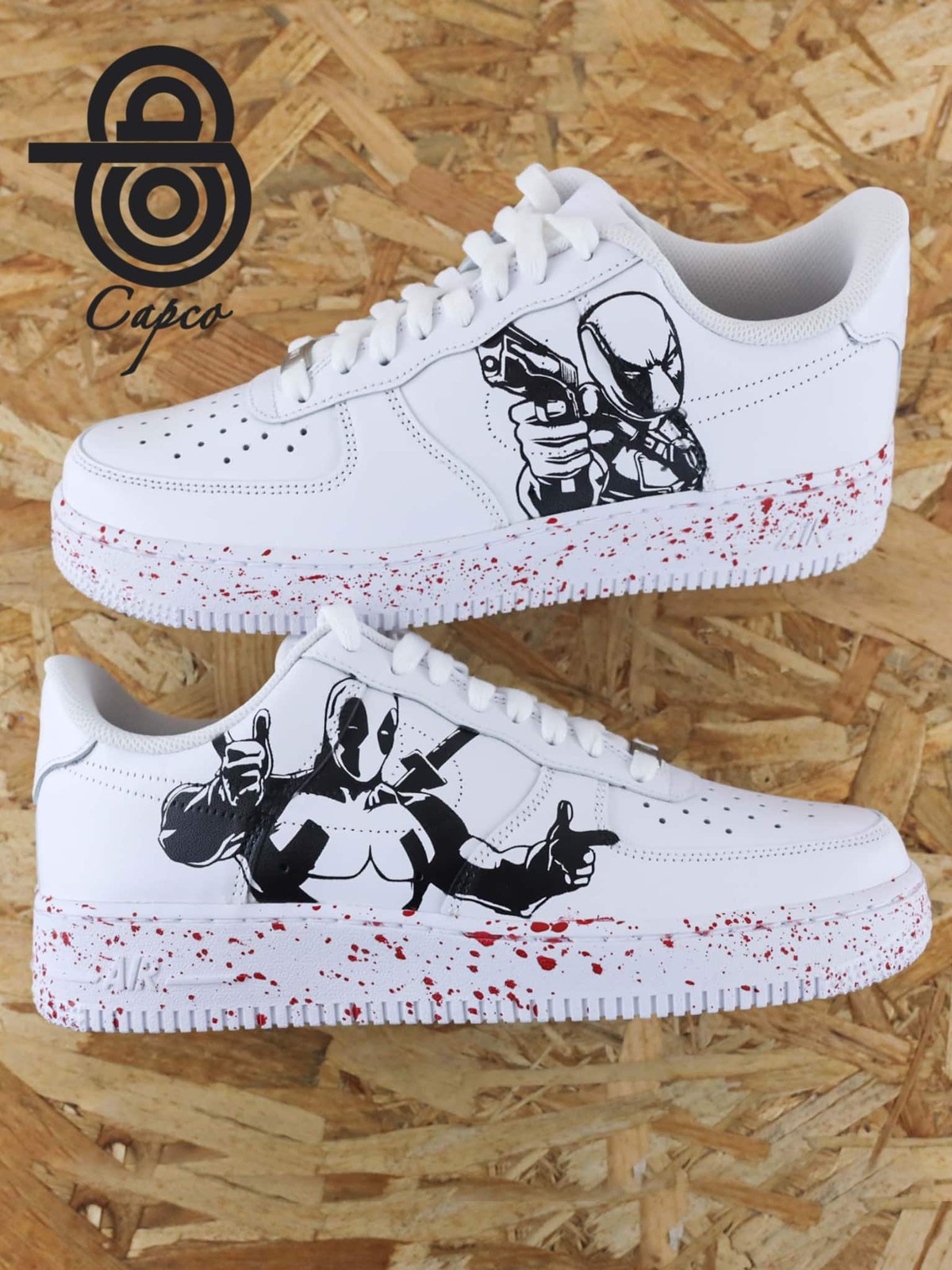 کتونی AF1 طرح کامیک ددپول (DeadPool)