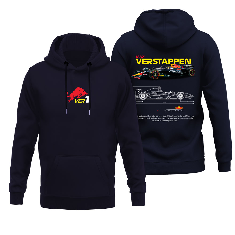 هودی پنبه‌ای رنگ سرمه‌ای Max Verstappen