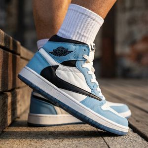 کتونی نیم ساق نایک ترویس آبی Nike Travis