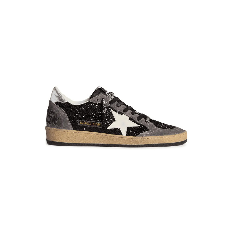 کتونی گلدن گوس بال استار مشکی طوسی سفید Golden Goose Ball Star Donna Glitter