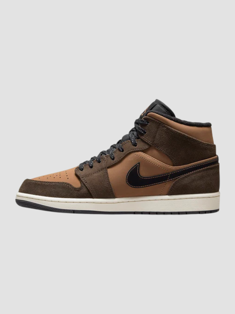 کتونی نایک Air Jordan 1 Mid Dark Chocolate NIKE AIR JORDAN 1 MID DARK CHOCOLATE
