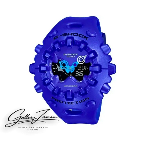 ساعت کاسیو جیشاک مدل چرخ دنده آبی GA-V01-Blue