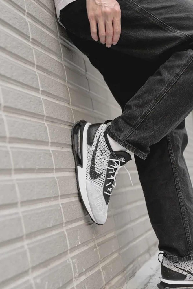 اسنیکر مردانه Air Max Flyknit Racer V-1 DJ6106-002-WHITE-SYH Nike نایکی اورجینال