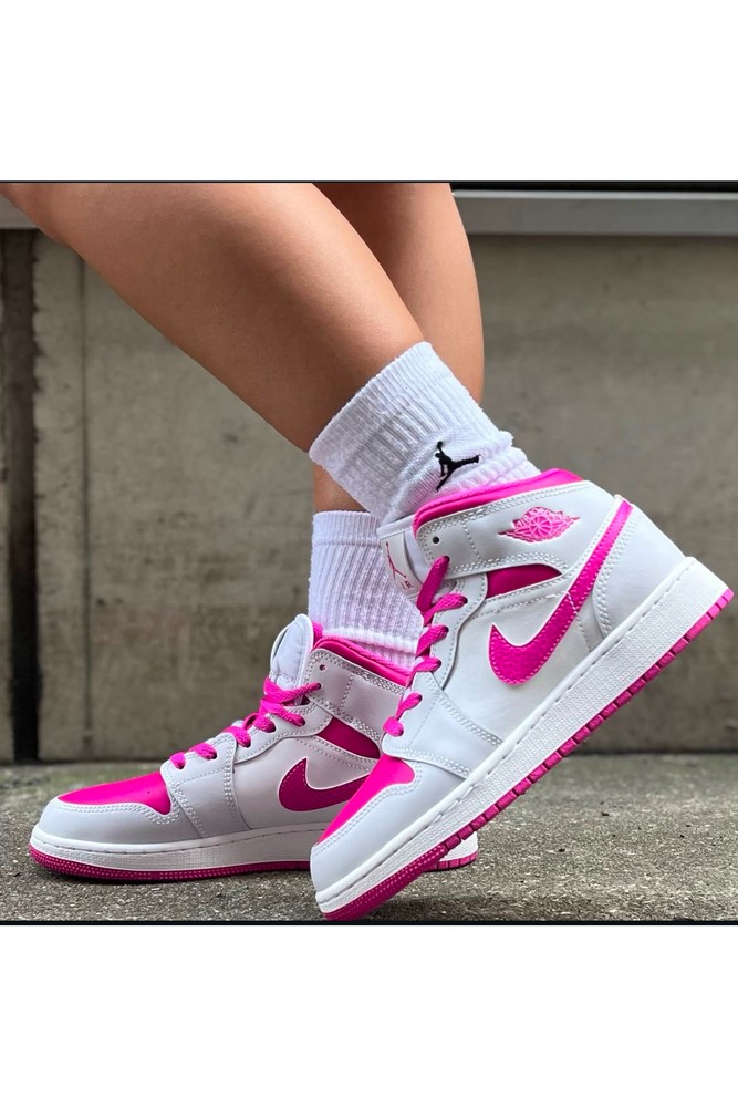 کفش Nike نایکی یونیسکس Air Jordan 1 Mid Bred Toe (W) اورجینال