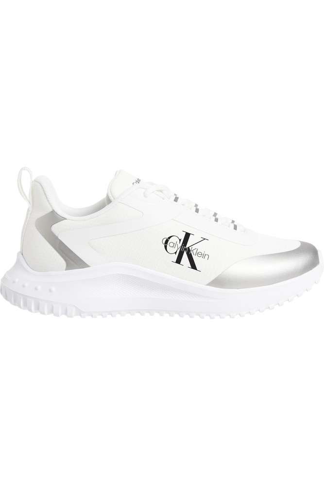 کفش Calvin Klein کالوین کلاین ورزشی زنانه Eva Runner Low Lace Mix Ml Wn White اورجینال