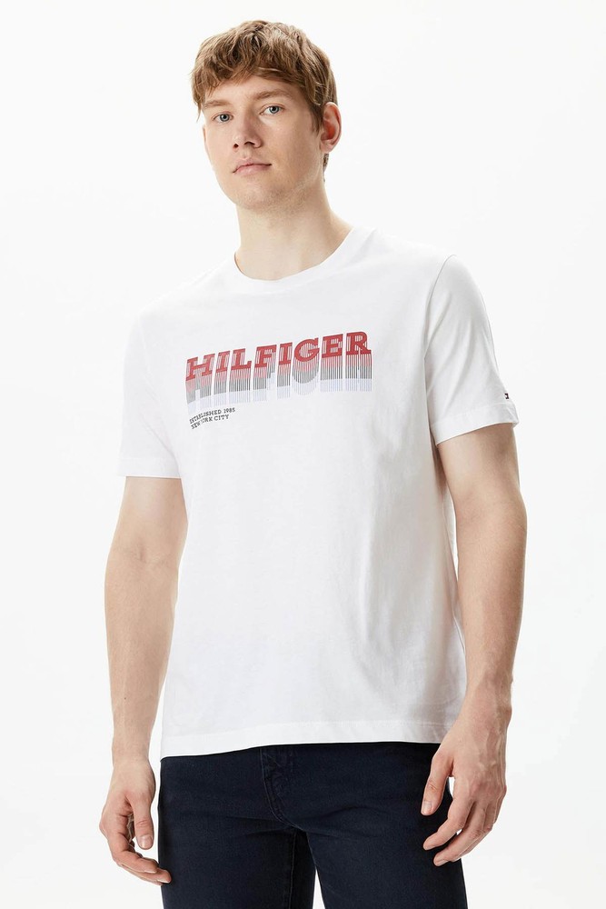 تیشرت Tommy Hilfiger تامی هیلفیگر چاپ شده اورجینال