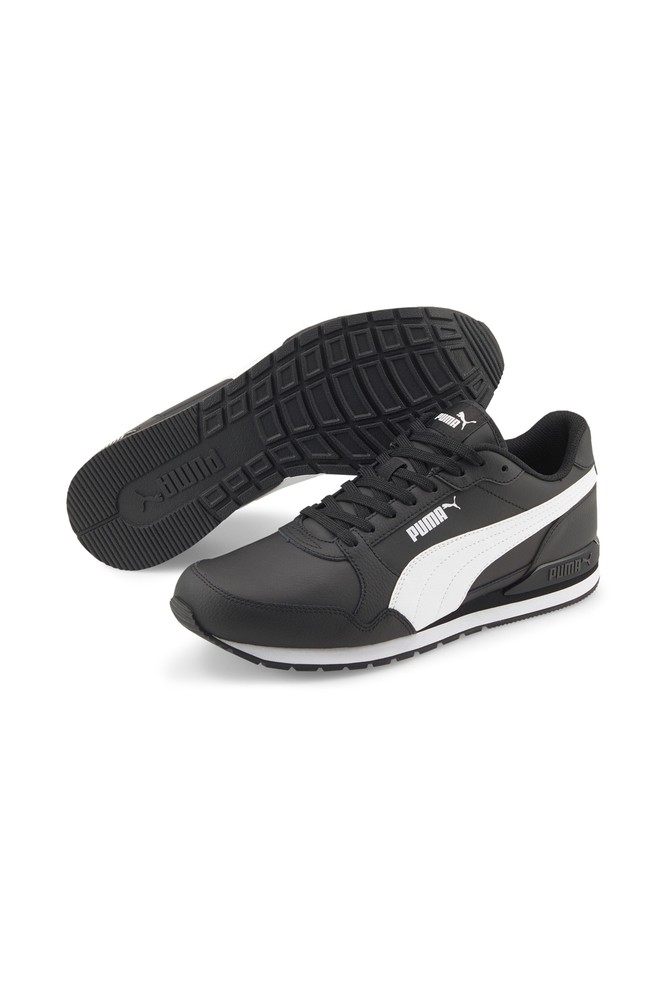 کفش روزمره مردانه St Runner V3 L Puma Black-puma White 38485506 اورجینال