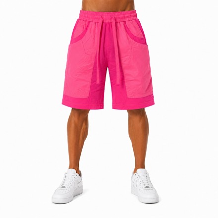شلوارک مردانه‌زنانه صورتی نئونی مدل Pulse Pink Cargo Shorts Pulse Pink Men’s Cargo Nylon Shorts