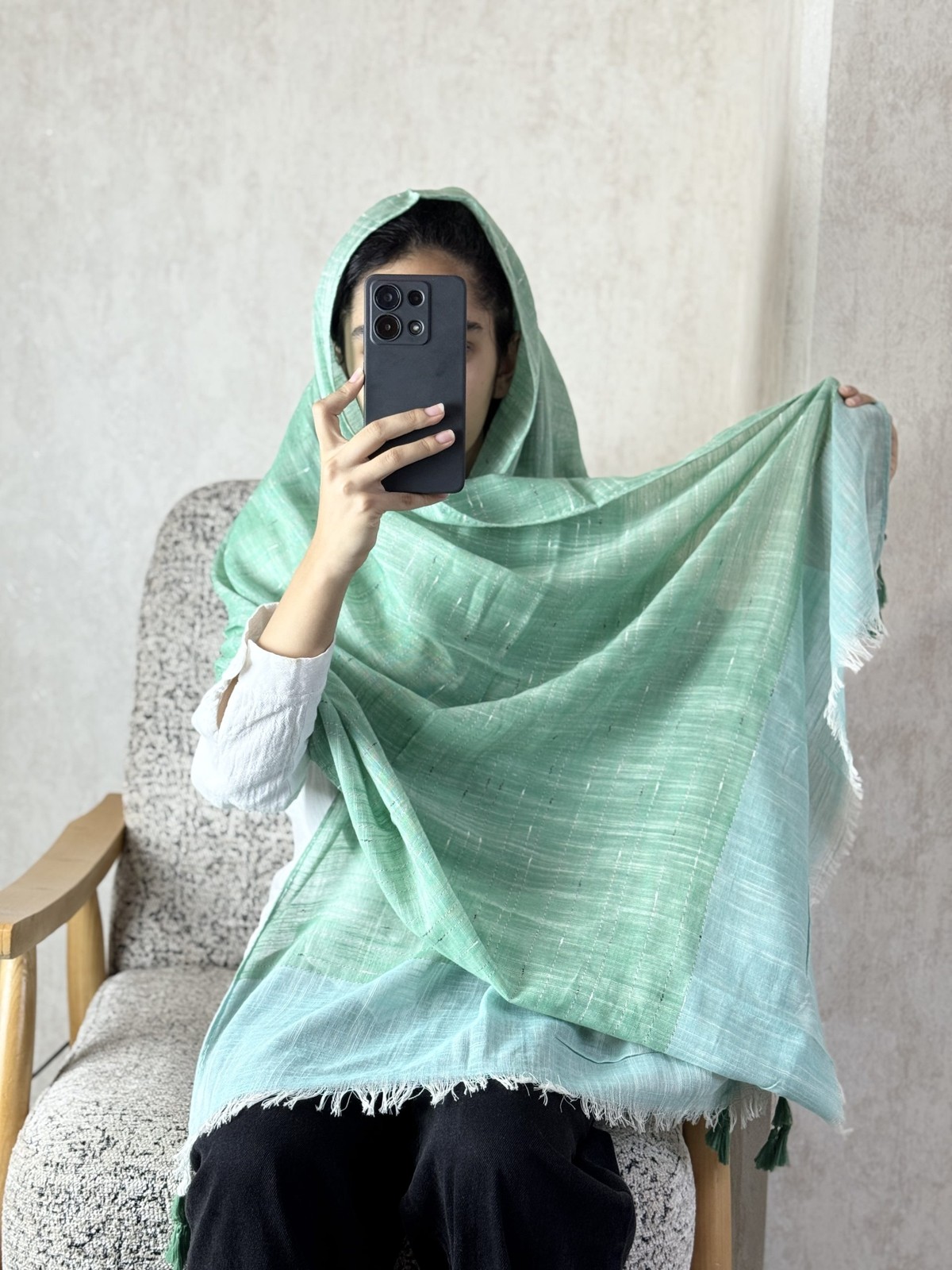 شال لینن کد 1608