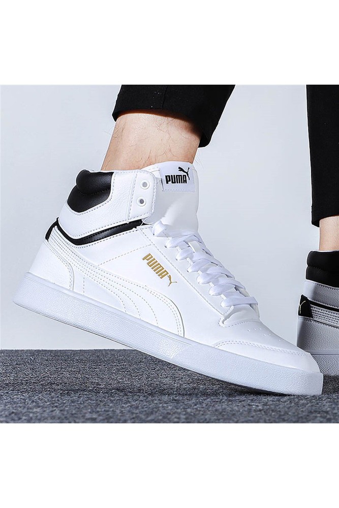 کفش Puma پوما کفش مردانه Mid White Shuffle 38074801 اورجینال