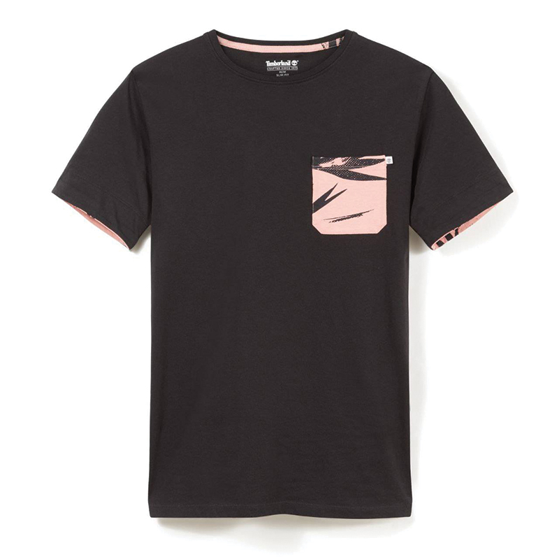 تیشرت مردانه تیمبرلند مدل SS Kennebec River Printed Pocket Tee