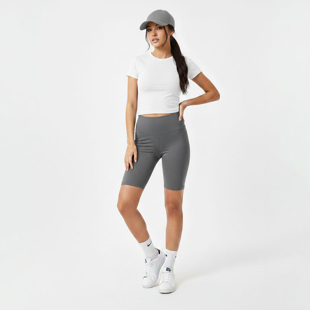 شلوارک ورزشی زنانه اسپاندکس (مات) - Spandex Biker
