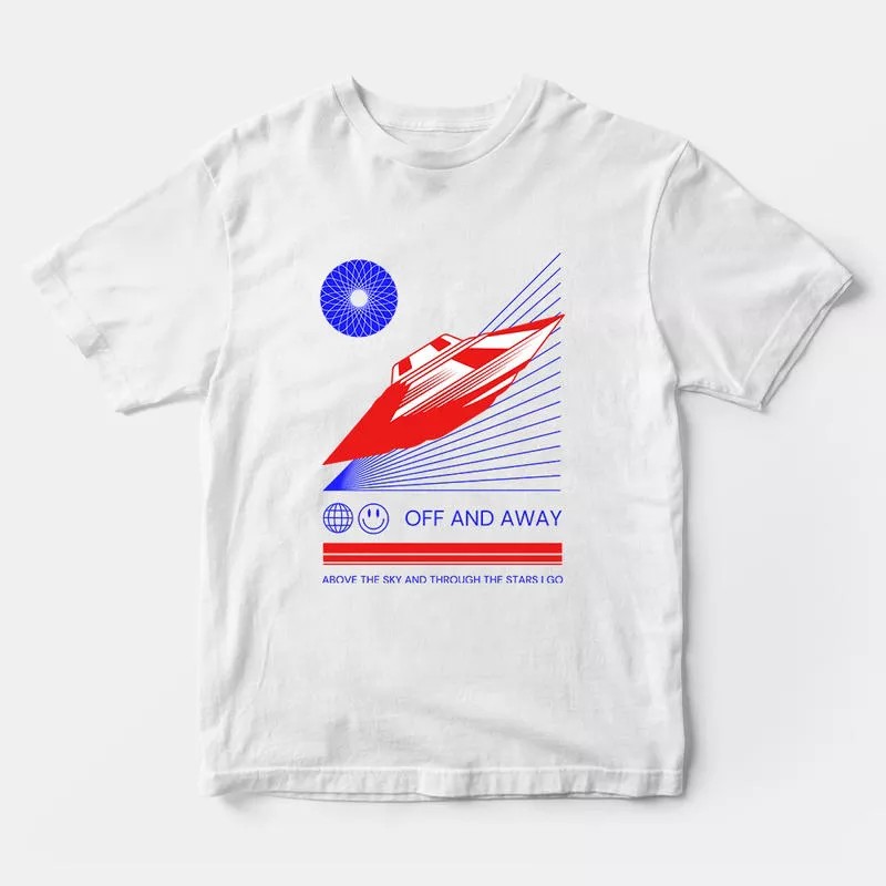 تیشرت طرح «Off and Away» – برو و دور شو
