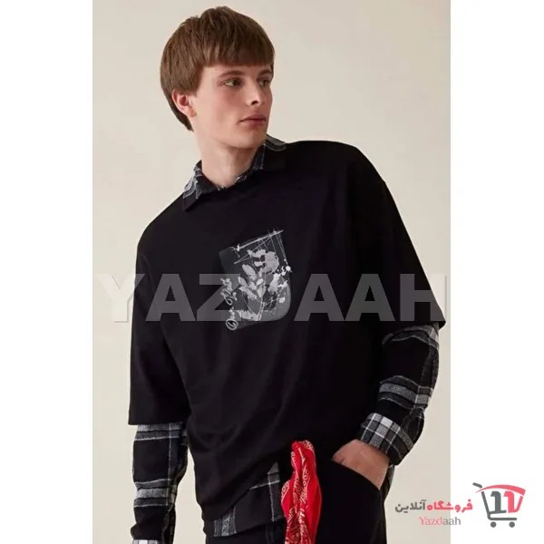 تیشرت مردانه دفکتو مدل Loose Fit Bisiklet