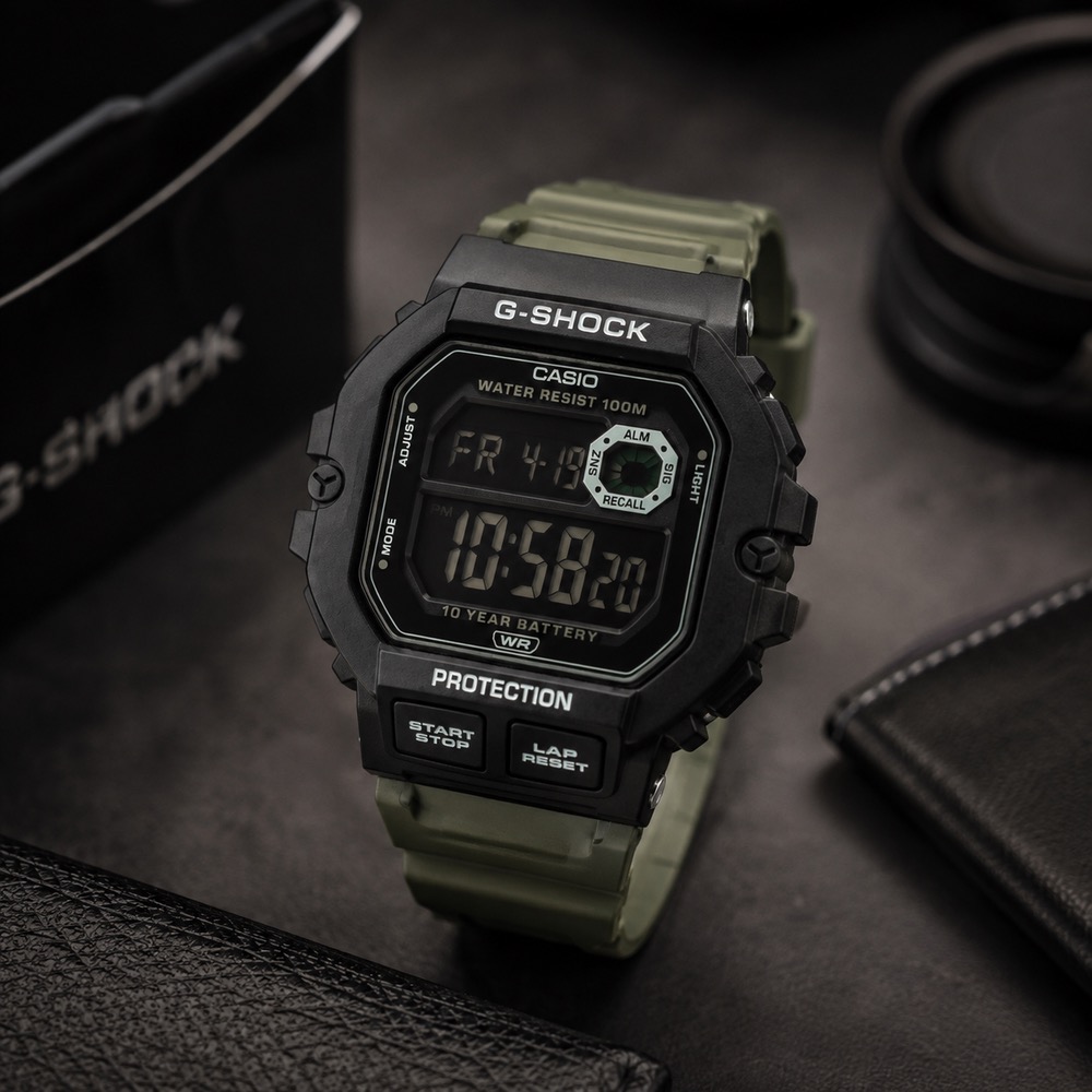 ساعت مردانه دیجیتال کاسیو جی‌شاک (Casio G-Shock) — طرح سری اسکوئر مدل G-5600 / DW-5600