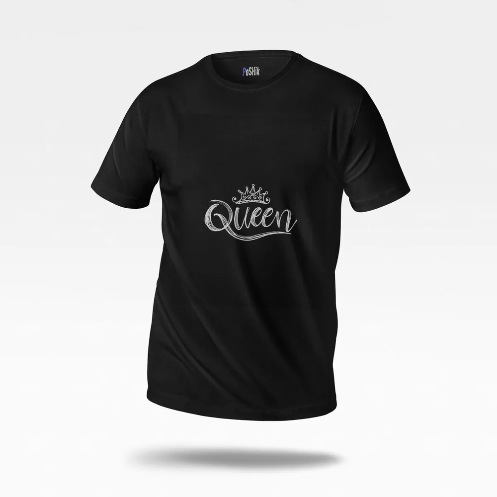 تیشرت تایپوگرافی Queen با تاج کد po4764