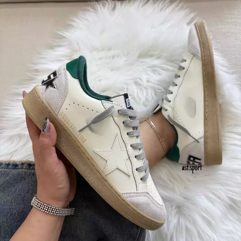 گلدن گوس بال استار | Golden Goose Ball Star White Green