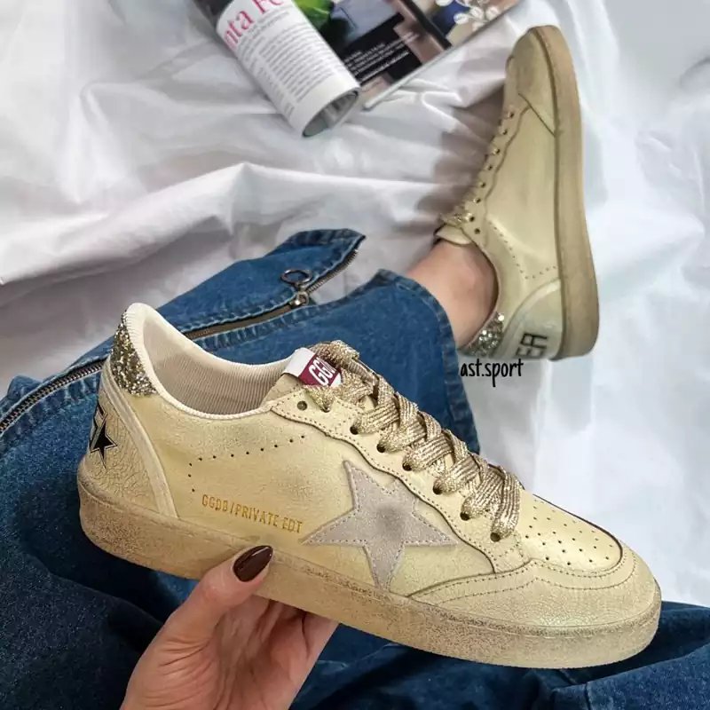 گلدن گوس بال استار | Golden Goose Ball Star Cream Gold