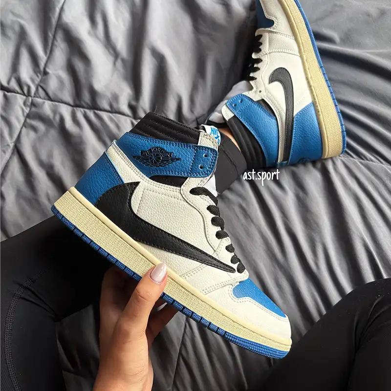 جردن وان ساقدار ترویس اسکات آبی | Travis Scott x Fragment