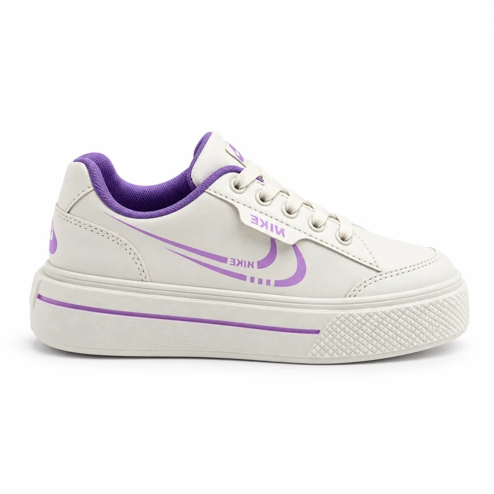 ونس بچگانه دخترانه Nike مدل کشی سفید بنفش