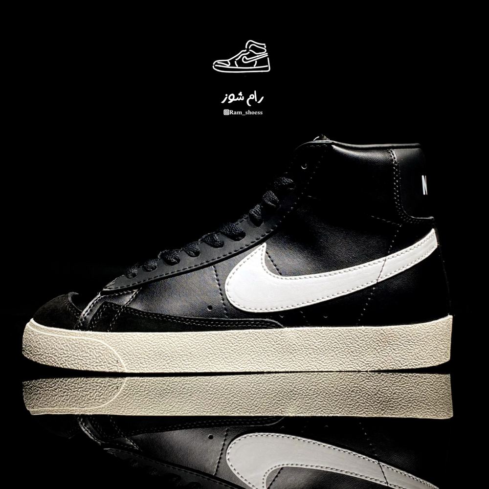 کتونی نایک بلیزر مشکی مدل Nike blazer high 77 کد 1422