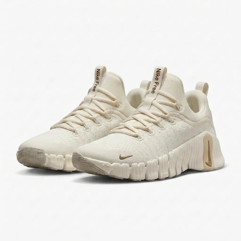 کتونی نایک مدل فری سفید کرم-Nike free