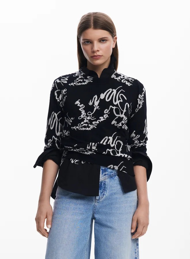 DESIGUAL – DESIGUAL Arty Print Sweater for Women | Best Price UAE