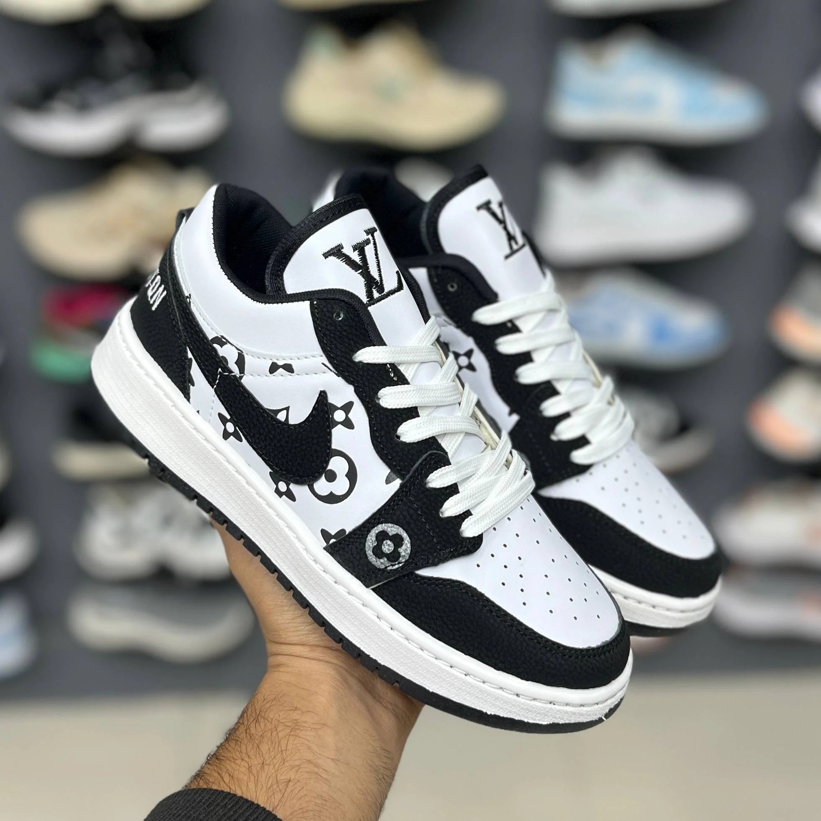 کتونی جردن 1 لویی ویتون Jordan 1 Louis Vuitton کد 463