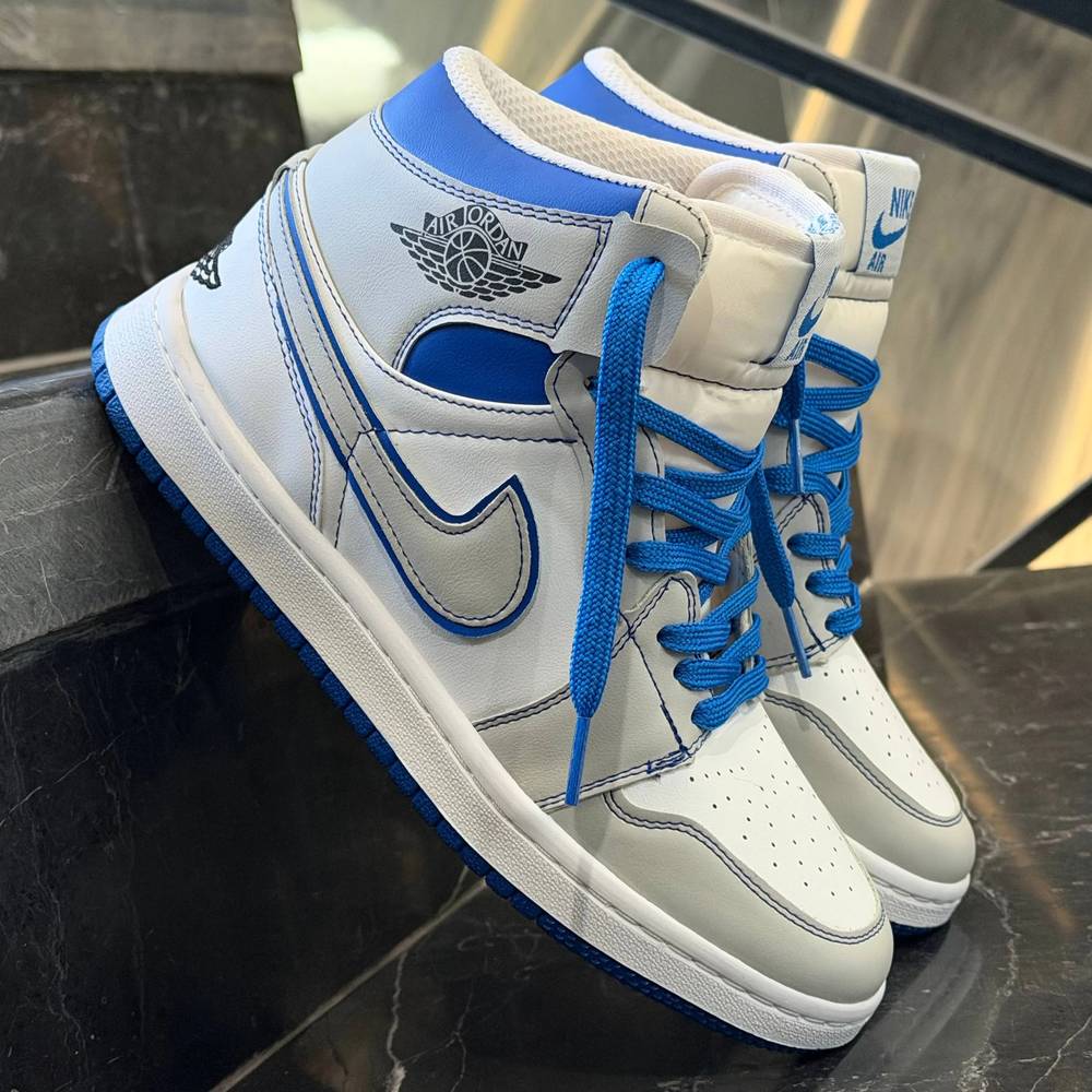 کفش کتانی مردانه جردن 1 ساقدار بلو فانتوم Jordan 1 High Phantom Blue
