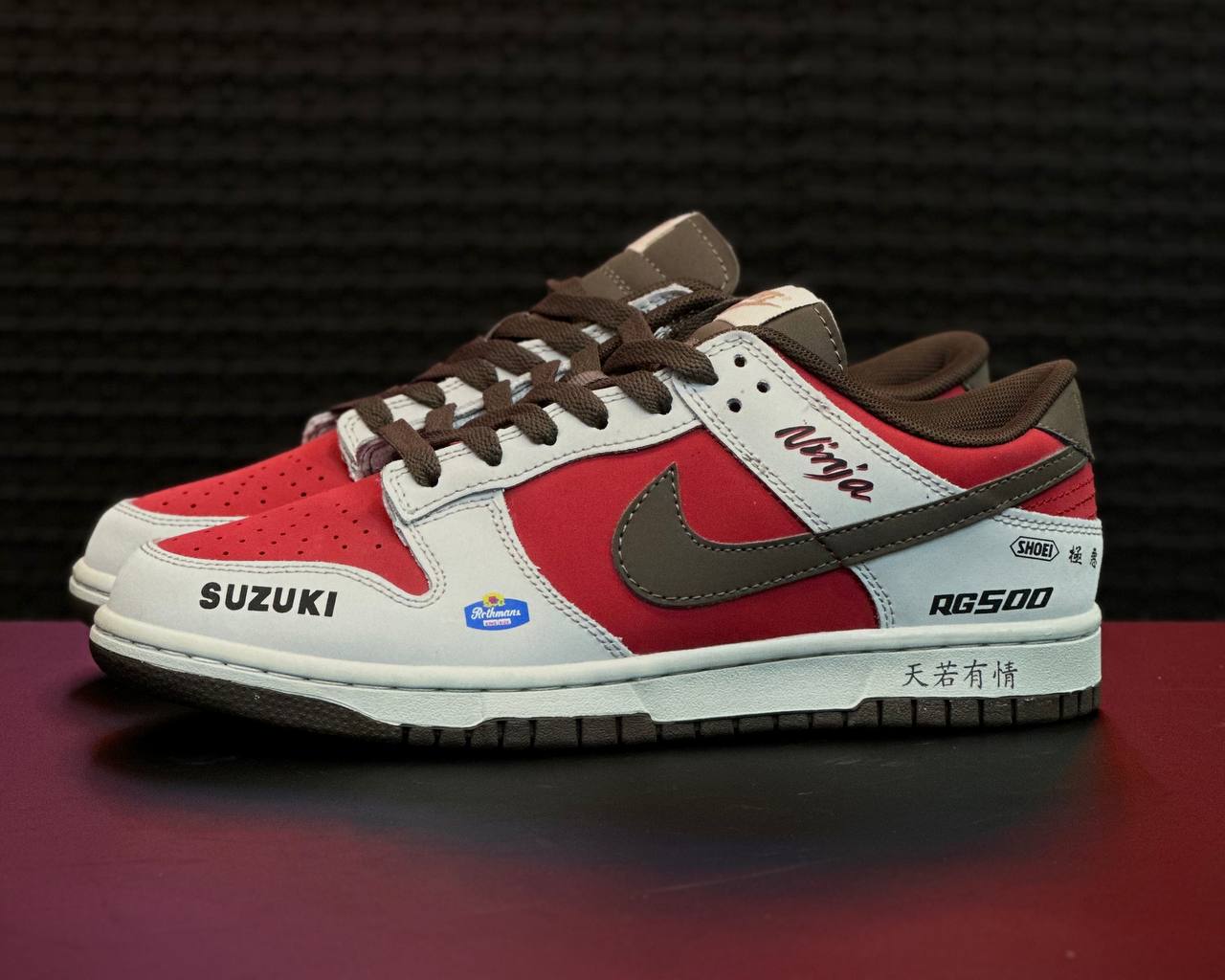 نایک دانک لو قرمز سفید NIKE SB DUNK LOW RED white