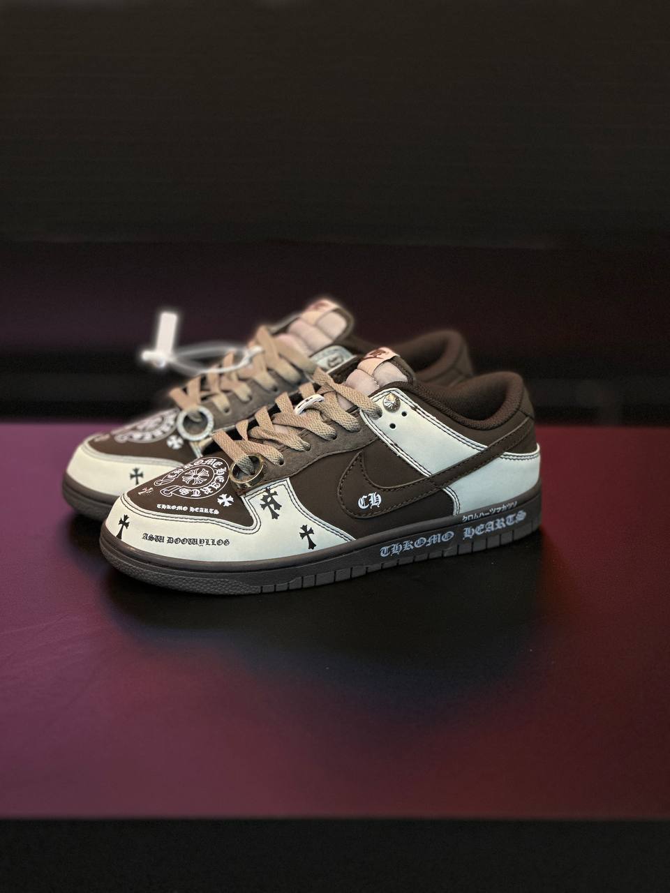 نایک دانک لو قهوه ای سفید NIKE SB DUNK LOW BROWN WHITE