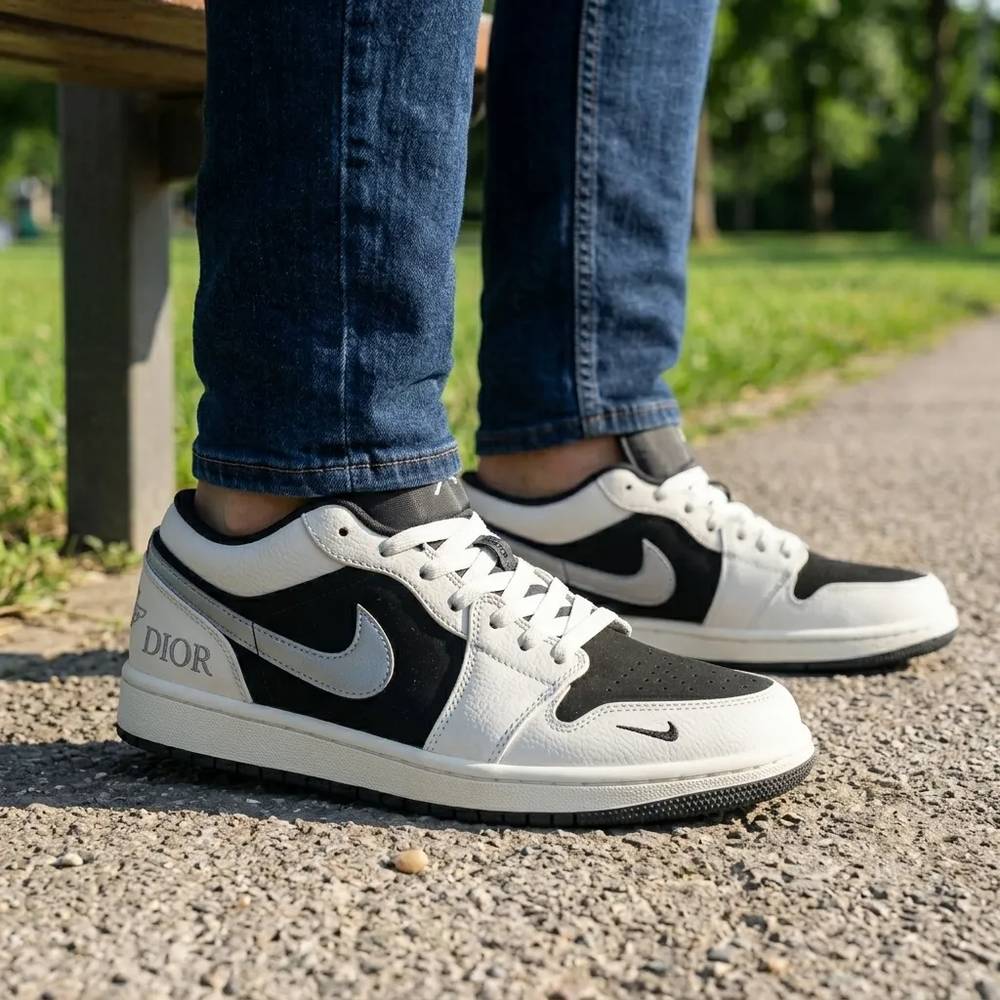 کفش جردن وان دیور مشکی-jordan 1 Dior
