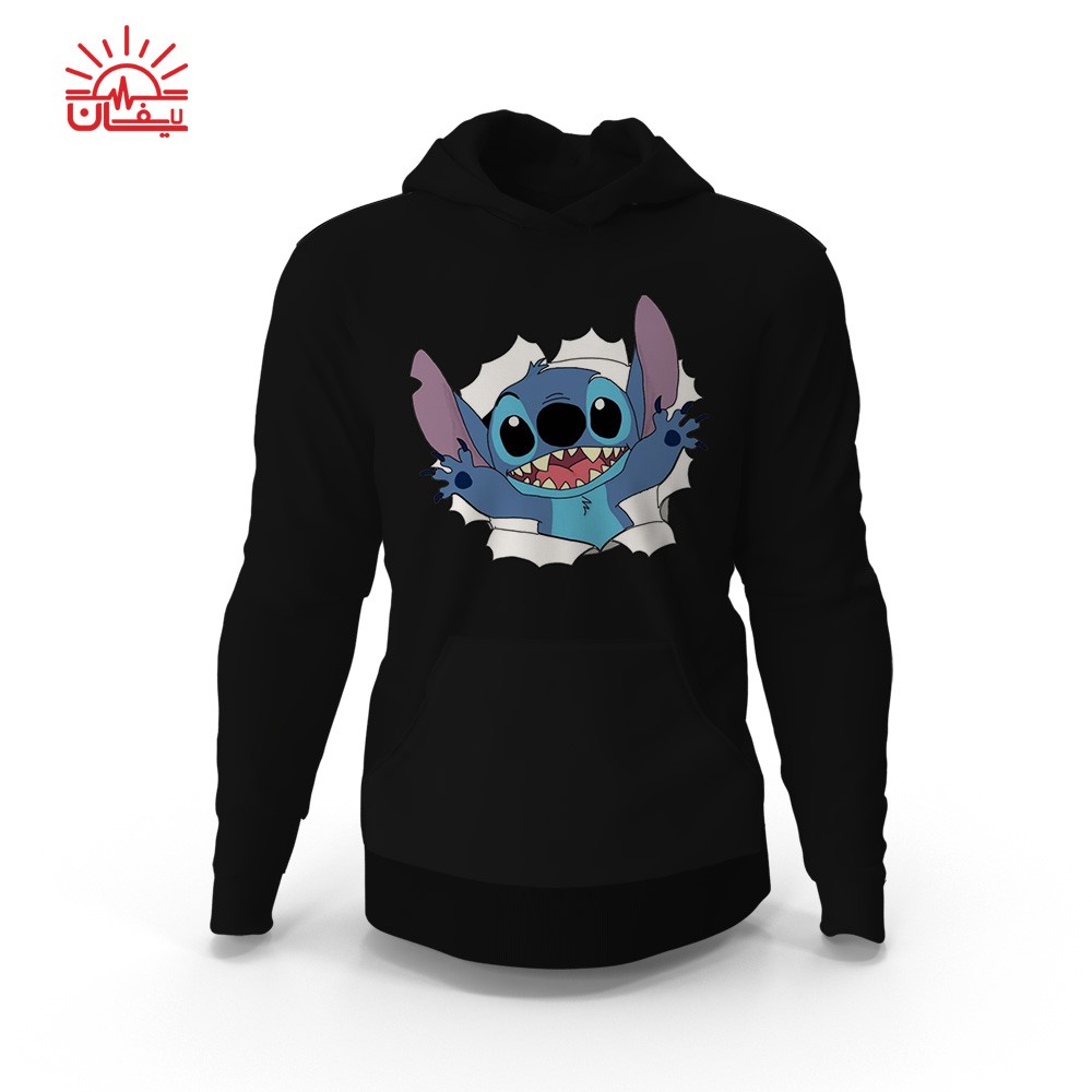 هودی مشکی stitch