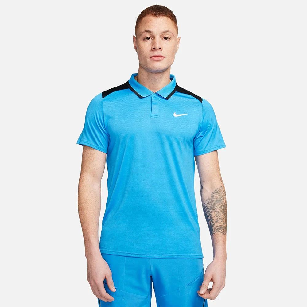 تی‌شرت نایک Nike Dri-FIT Court Advantage Polo Tennis T-Shirt Blue