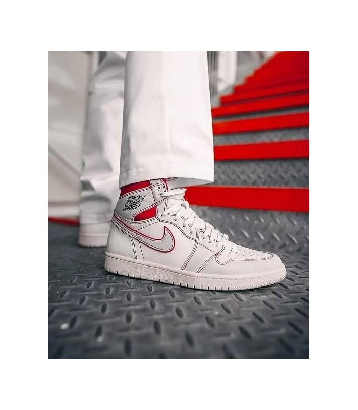 کفش پیاده روی نایک جردن وان ساقدار جیم Nike air jordan 1 high Phantom Gym Red