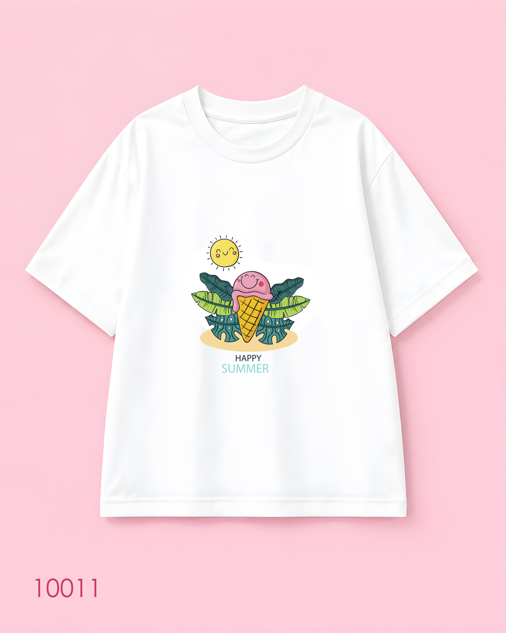 اورسایز طرح Happy Summer بستنی و خورشید