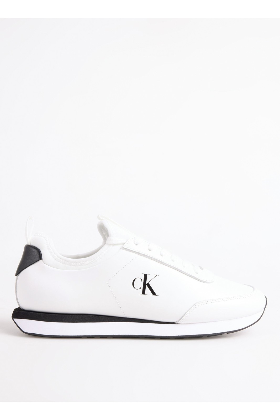 کفش مردانه RETRO RUNNER SOCK LACEUP LTH سفید – سیاه