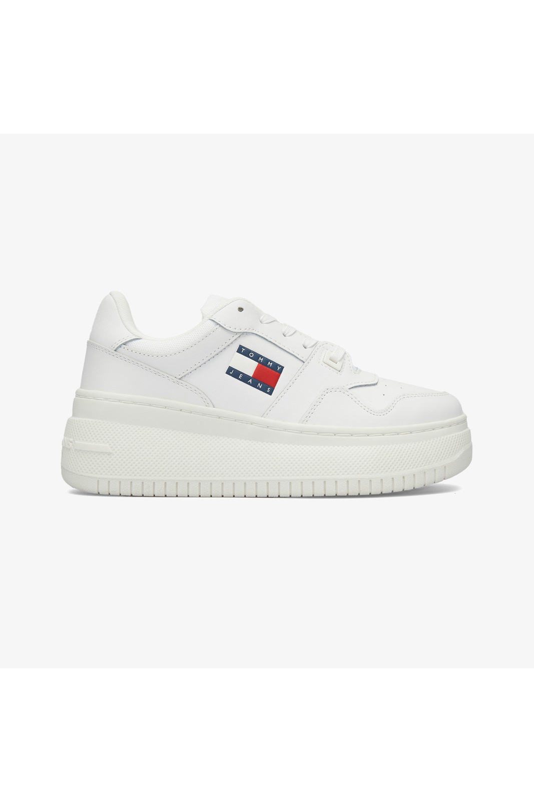 Tommy Jeans New Retro Basket Kadın Beyaz Sneaker